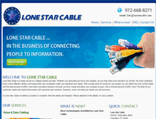 Tablet Screenshot of lonestarcable.com